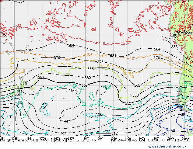 Z500/Rain (+SLP)/Z850 GFS 0.25 mar 24.09.2024 00 UTC