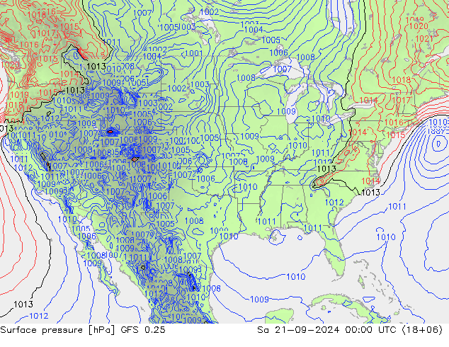 GFS 0.25: za 21.09.2024 00 UTC