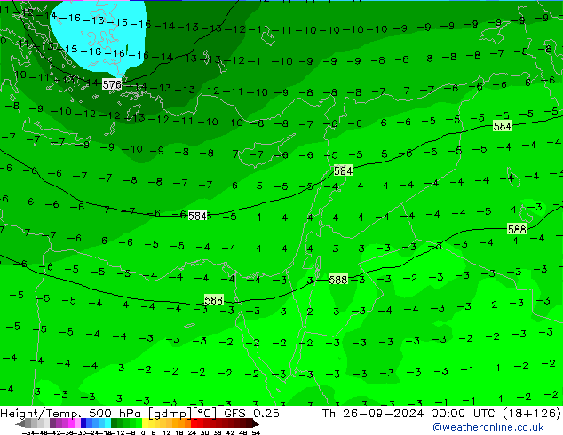 Z500/Regen(+SLP)/Z850 GFS 0.25 do 26.09.2024 00 UTC