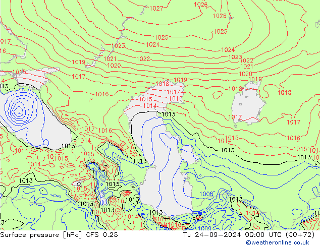 GFS 0.25: Sa 24.09.2024 00 UTC