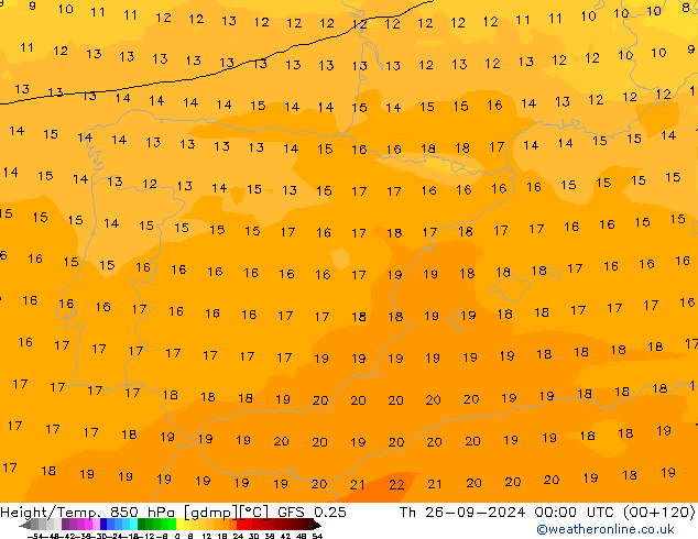 Z500/Regen(+SLP)/Z850 GFS 0.25 do 26.09.2024 00 UTC