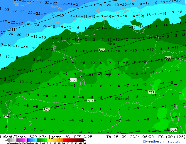 GFS 0.25: Th 26.09.2024 06 UTC