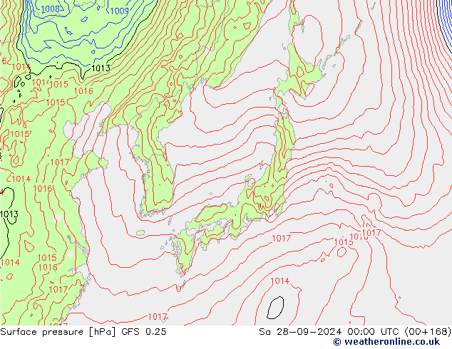 GFS 0.25: Sa 28.09.2024 00 UTC