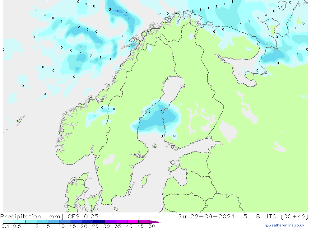 GFS 0.25: So 22.09.2024 18 UTC