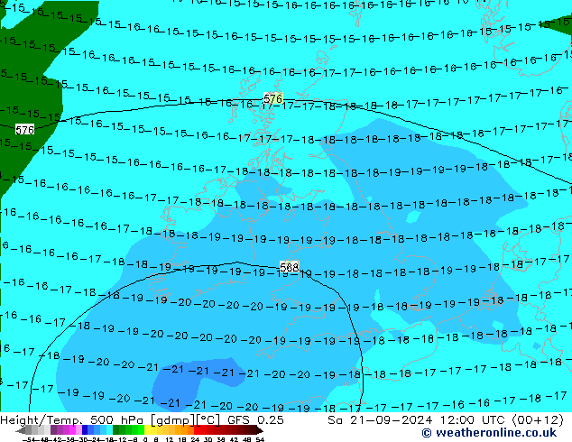 GFS 0.25: sáb 21.09.2024 12 UTC