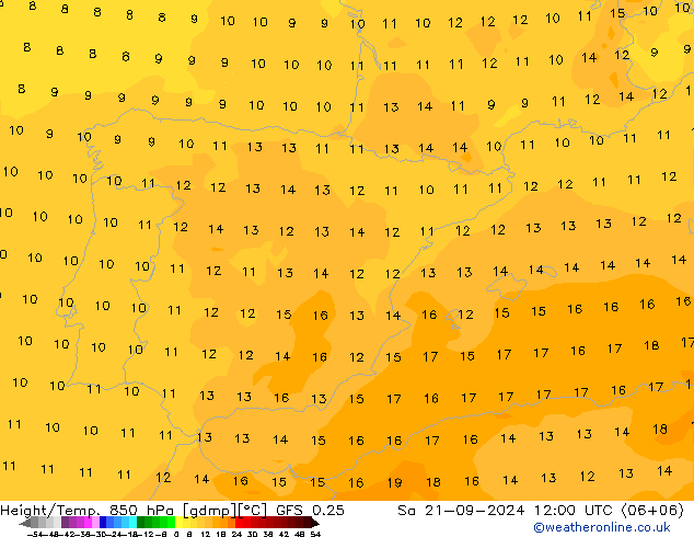 Z500/Regen(+SLP)/Z850 GFS 0.25 za 21.09.2024 12 UTC