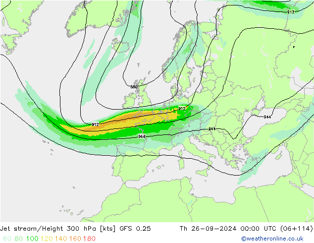 Polarjet GFS 0.25 Do 26.09.2024 00 UTC