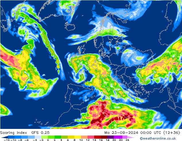 Soaring Index GFS 0.25 Mo 23.09.2024 00 UTC