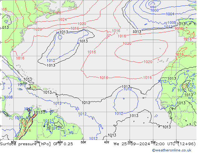 GFS 0.25: We 25.09.2024 12 UTC