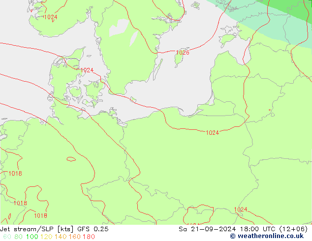 Polarjet/Bodendruck GFS 0.25 Sa 21.09.2024 18 UTC