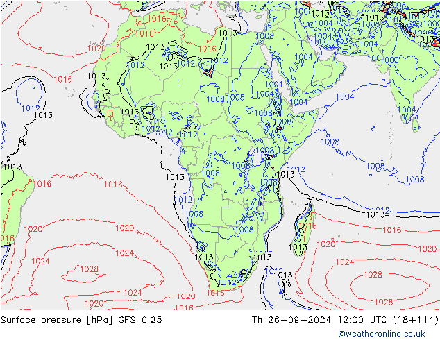 GFS 0.25: Do 26.09.2024 12 UTC