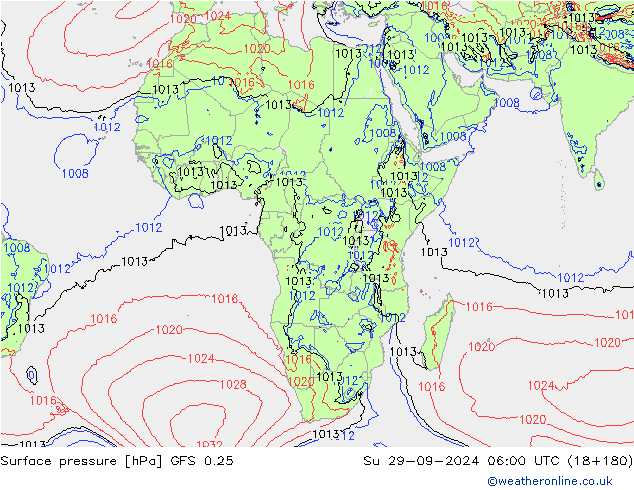 GFS 0.25: So 29.09.2024 06 UTC