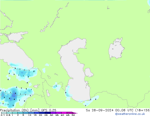 Z500/Rain (+SLP)/Z850 GFS 0.25 sab 28.09.2024 06 UTC