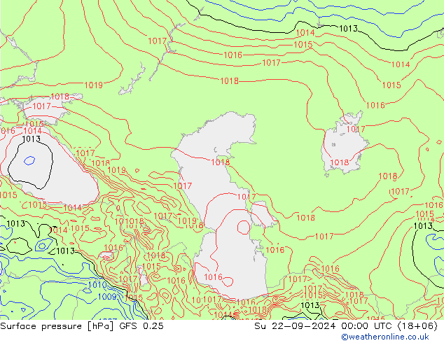 GFS 0.25: Su 22.09.2024 00 UTC