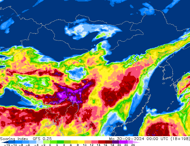 Soaring Index GFS 0.25 ma 30.09.2024 00 UTC