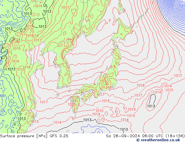 GFS 0.25: za 28.09.2024 06 UTC