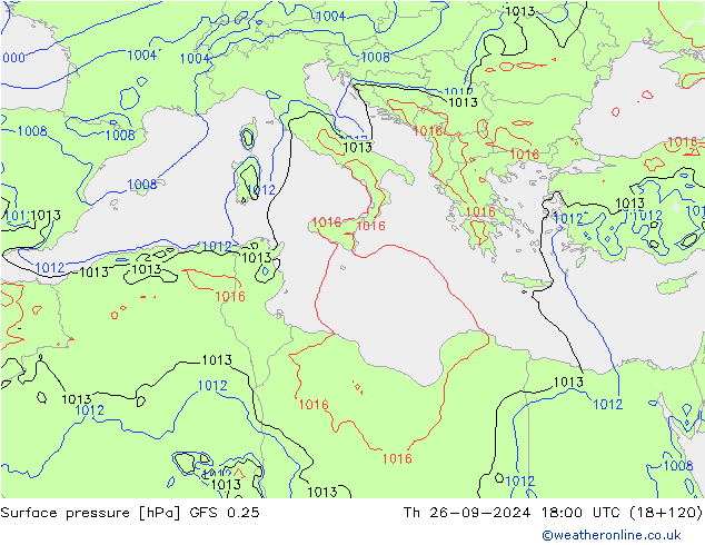 GFS 0.25: do 26.09.2024 18 UTC