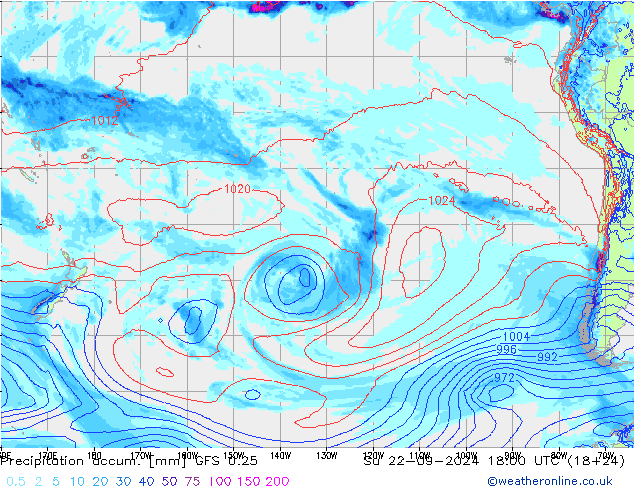 Nied. akkumuliert GFS 0.25 So 22.09.2024 18 UTC