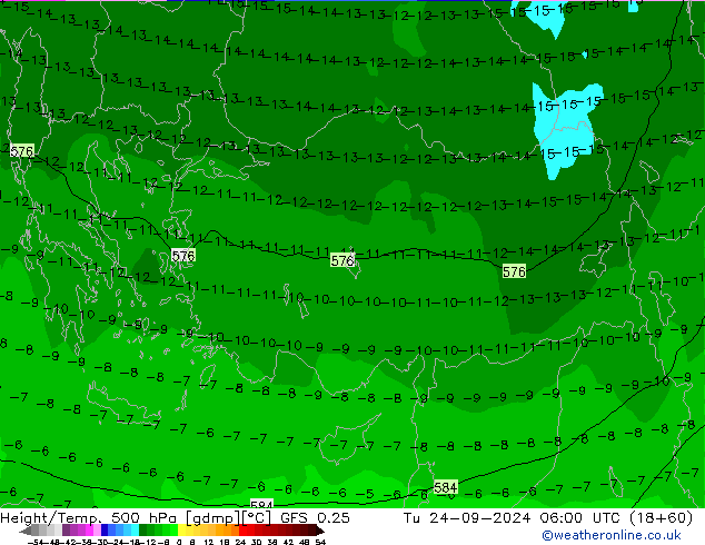 Height/Temp. 500 hPa GFS 0.25 Tu 24.09.2024 06 UTC