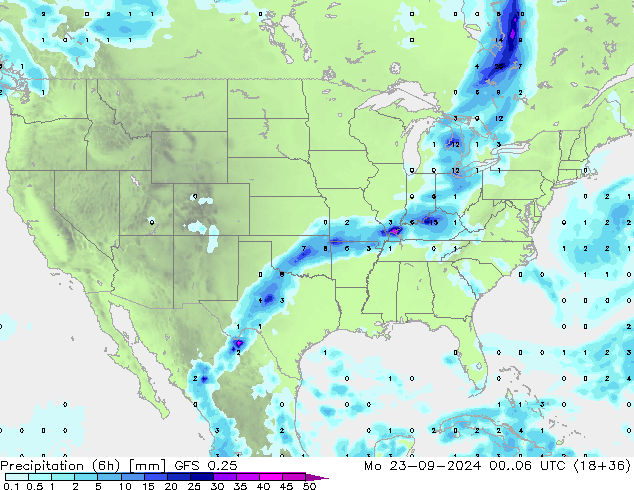 Z500/Rain (+SLP)/Z850 GFS 0.25 Mo 23.09.2024 06 UTC