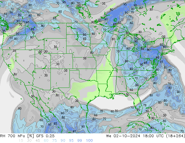 RV 700 hPa GFS 0.25 wo 02.10.2024 18 UTC