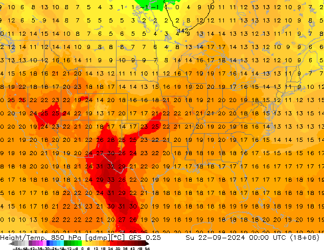 Z500/Rain (+SLP)/Z850 GFS 0.25 So 22.09.2024 00 UTC