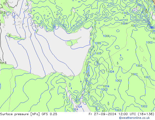 GFS 0.25: Fr 27.09.2024 12 UTC