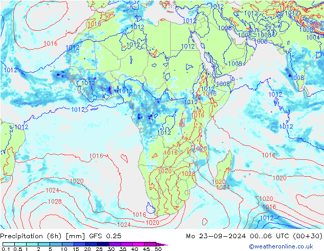 Z500/Regen(+SLP)/Z850 GFS 0.25 ma 23.09.2024 06 UTC