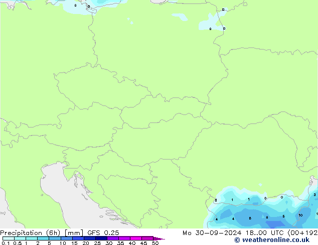 Z500/Regen(+SLP)/Z850 GFS 0.25 ma 30.09.2024 00 UTC