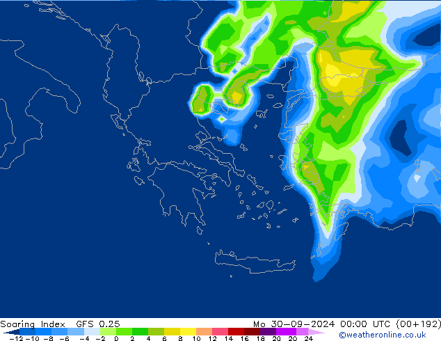 Soaring Index GFS 0.25 ma 30.09.2024 00 UTC