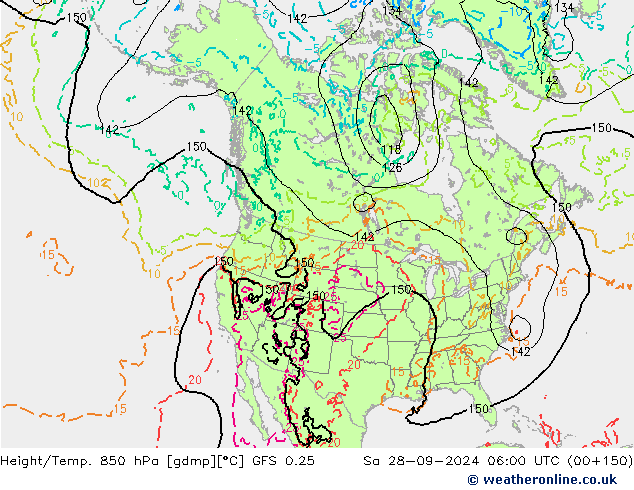 Z500/Rain (+SLP)/Z850 GFS 0.25 So 28.09.2024 06 UTC