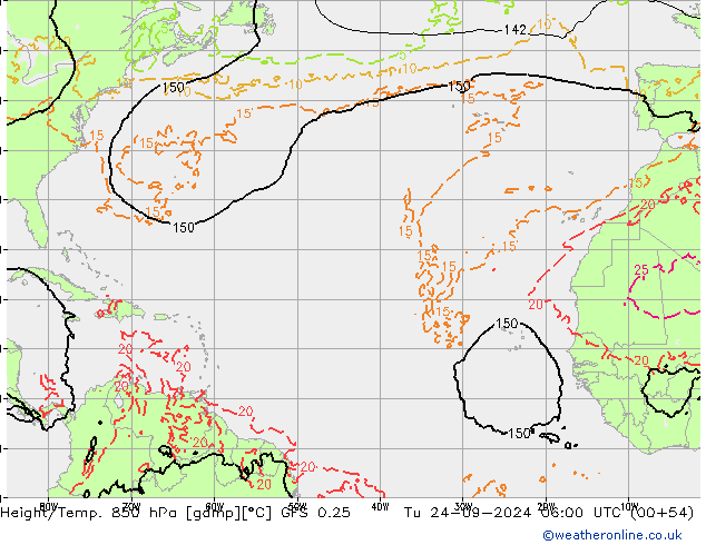 Z500/Rain (+SLP)/Z850 GFS 0.25 mar 24.09.2024 06 UTC