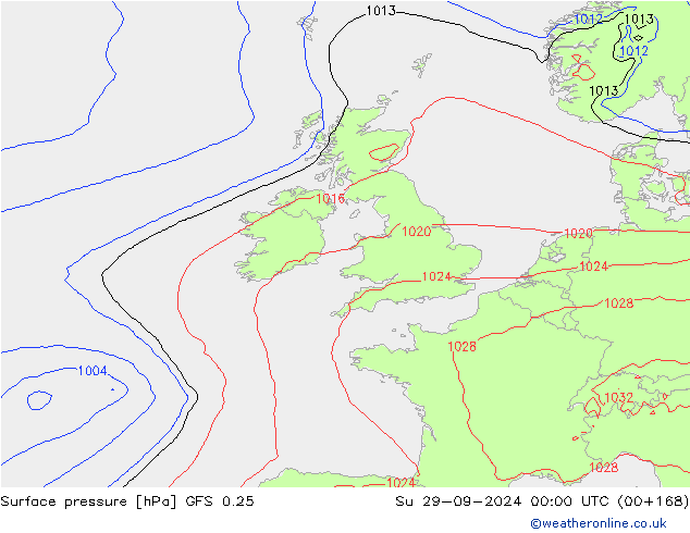 GFS 0.25: Su 29.09.2024 00 UTC