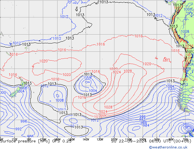 GFS 0.25: Su 22.09.2024 06 UTC