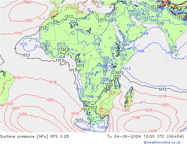 GFS 0.25: di 24.09.2024 12 UTC