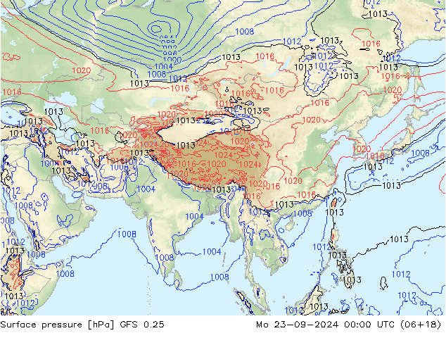 GFS 0.25: пн 23.09.2024 00 UTC