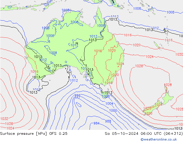 GFS 0.25: Cts 05.10.2024 06 UTC