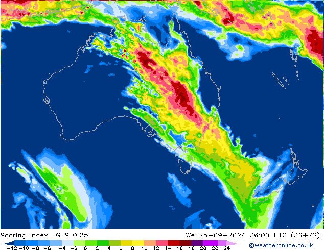 Soaring Index GFS 0.25 We 25.09.2024 06 UTC