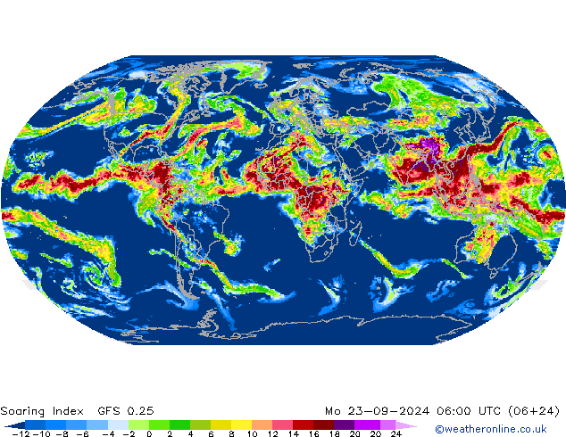 Soaring Index GFS 0.25 пн 23.09.2024 06 UTC