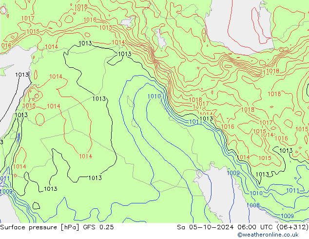 GFS 0.25: So 05.10.2024 06 UTC