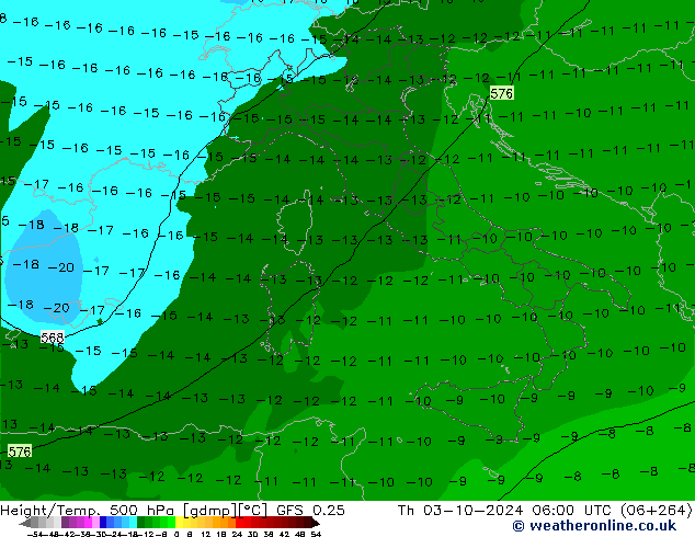 GFS 0.25: Th 03.10.2024 06 UTC