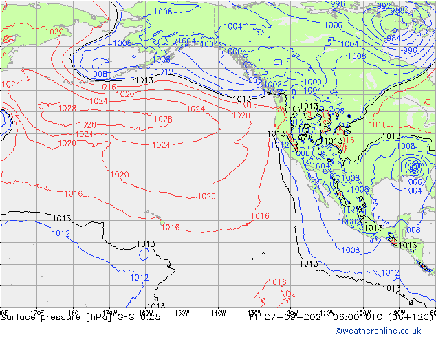 GFS 0.25: Fr 27.09.2024 06 UTC