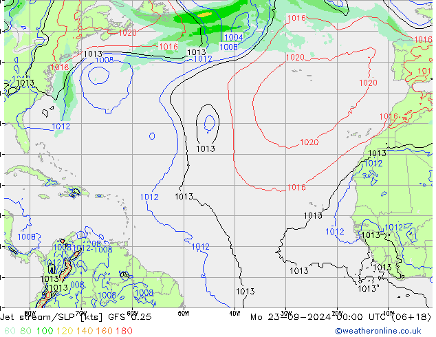 Straalstroom/SLP GFS 0.25 ma 23.09.2024 00 UTC