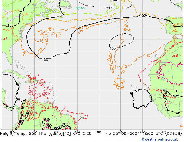 Z500/Rain (+SLP)/Z850 GFS 0.25 Mo 23.09.2024 18 UTC