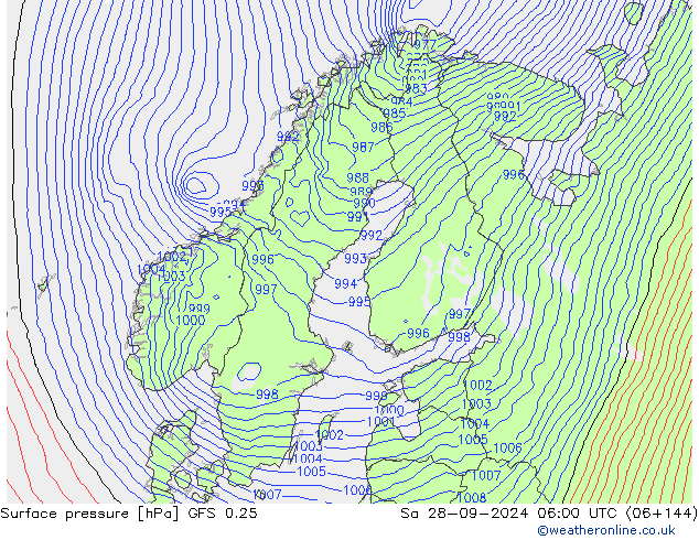 GFS 0.25: Sa 28.09.2024 06 UTC