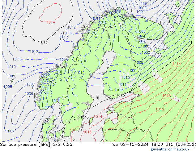 GFS 0.25: St 02.10.2024 18 UTC