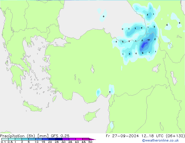 Z500/Rain (+SLP)/Z850 GFS 0.25 Fr 27.09.2024 18 UTC