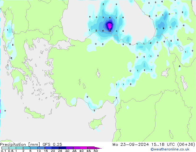 GFS 0.25: Seg 23.09.2024 18 UTC