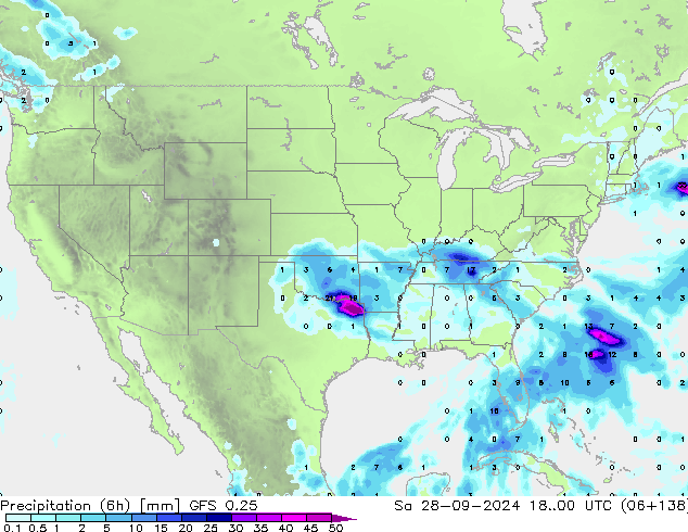 Z500/Rain (+SLP)/Z850 GFS 0.25 Sa 28.09.2024 00 UTC