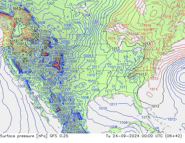 GFS 0.25: di 24.09.2024 00 UTC